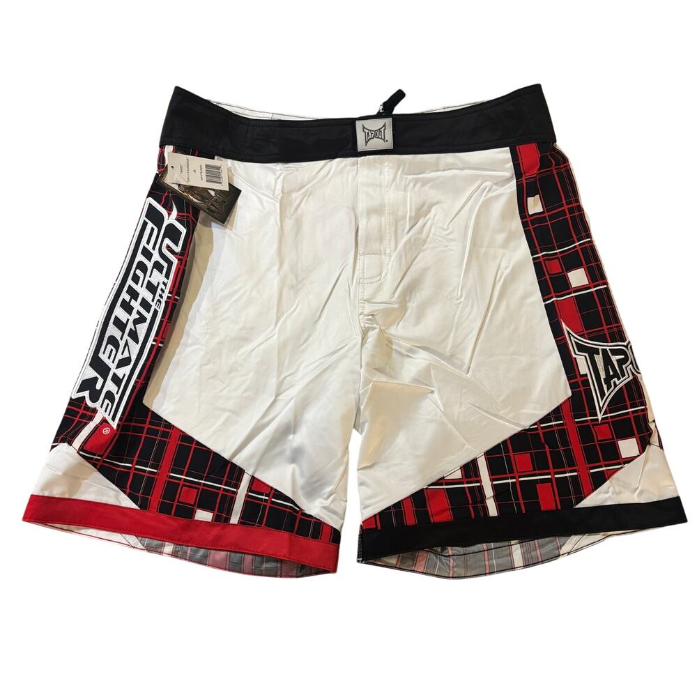Tapout Shorts 38 NWT Y2K Authentic Stitched Boardshorts New Tags Plaid GSP